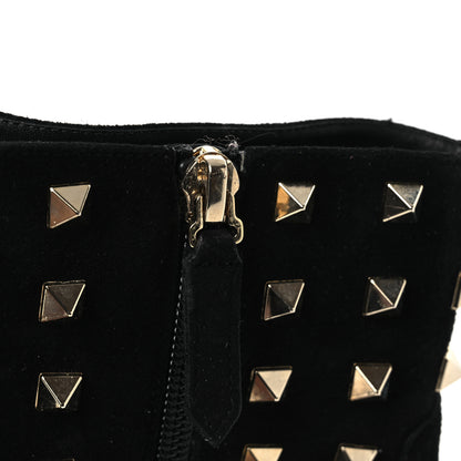 Valentino Garavani Suede Rockstud 100 Ankle Boots 38 Black 14 of 14