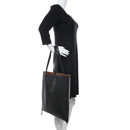 Marc Jacobs Grained Calfskin Wingman Shopping Tote Black 2 of 12