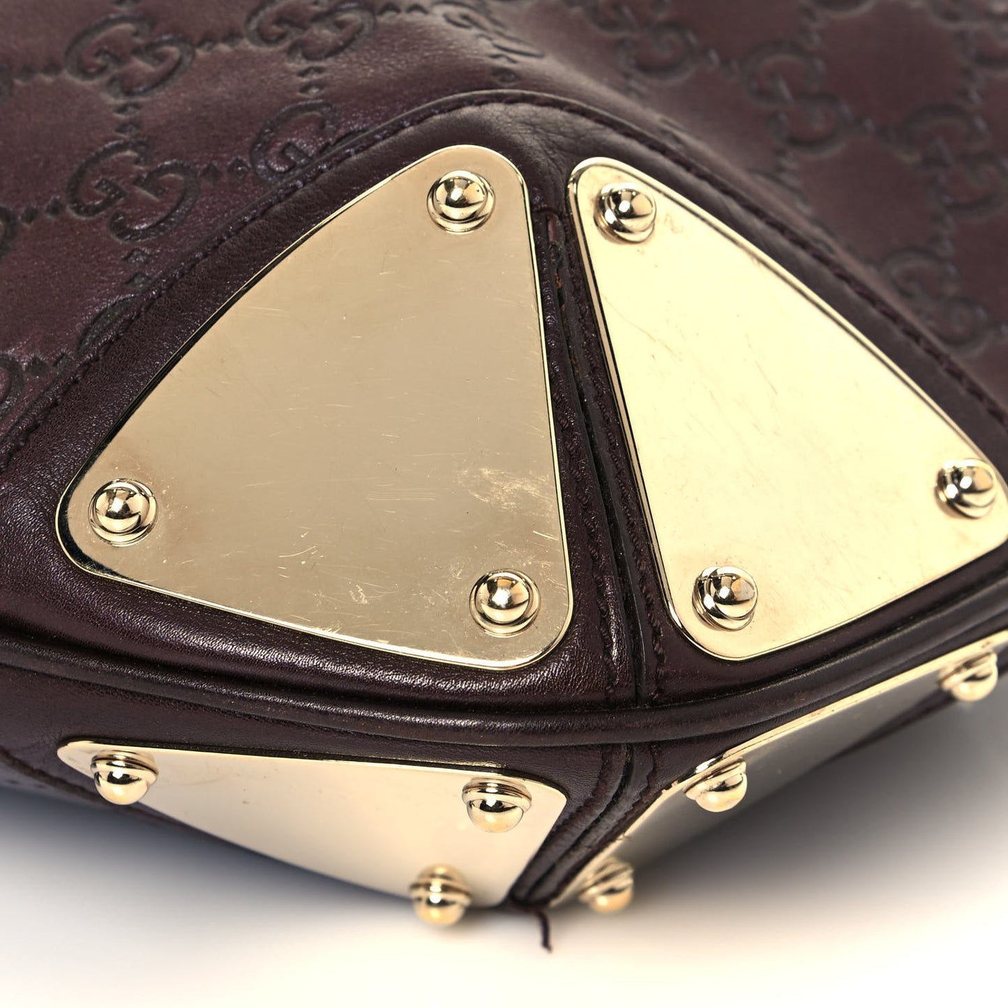 Guccissima Medium Indy Top Handle Hobo Dark Brown