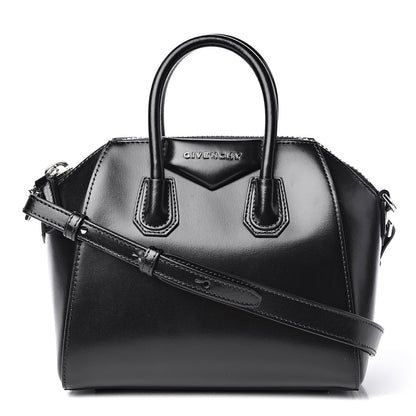 Givenchy Shiny Lord Calfskin Mini Antigona Black 1 of 9