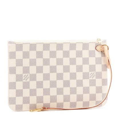Louis Vuitton Damier Azur Neverfull MM GM Pochette 2 of 8