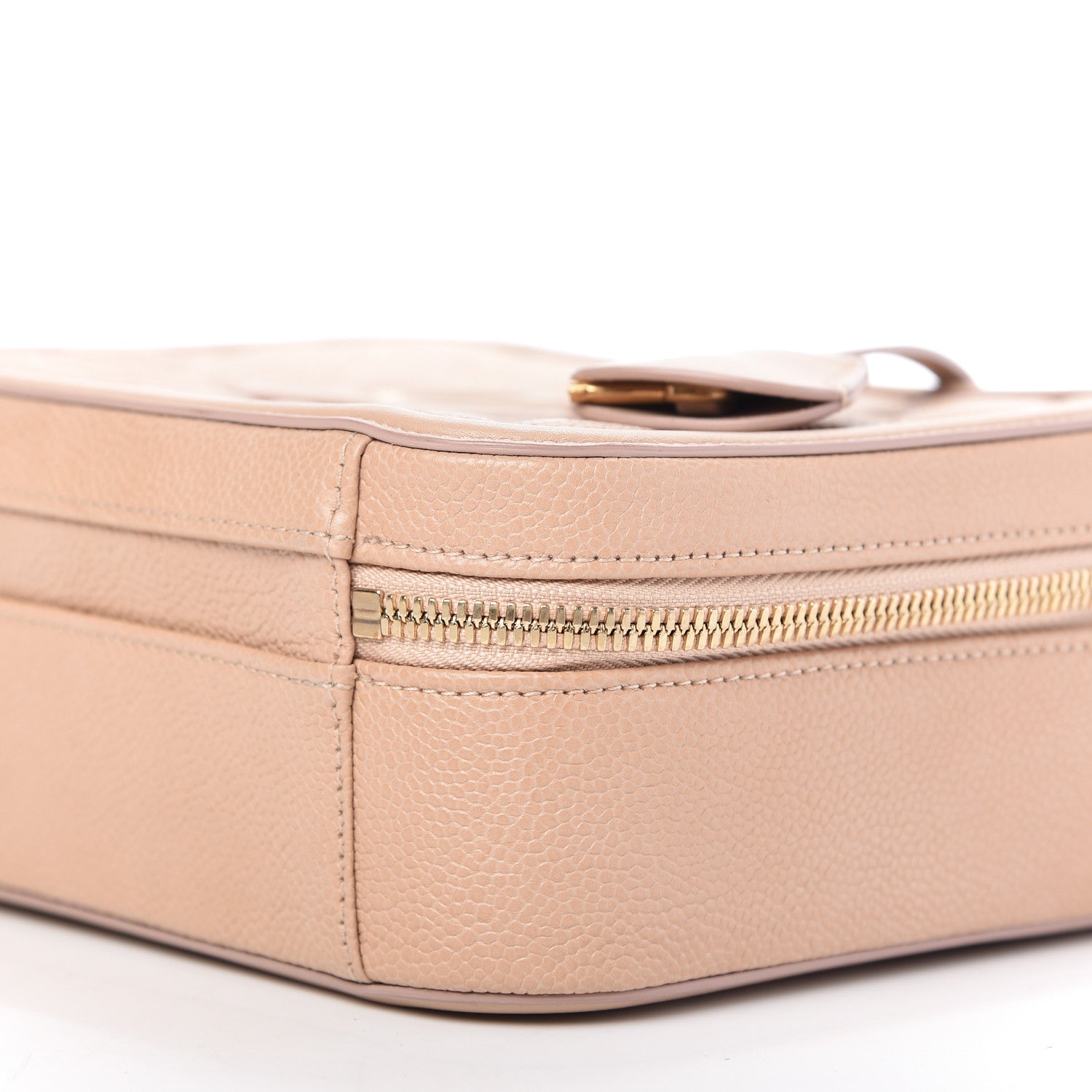 Chanel Caviar Quilted Medium CC Filigree Vanity Case Beige 7 of 10