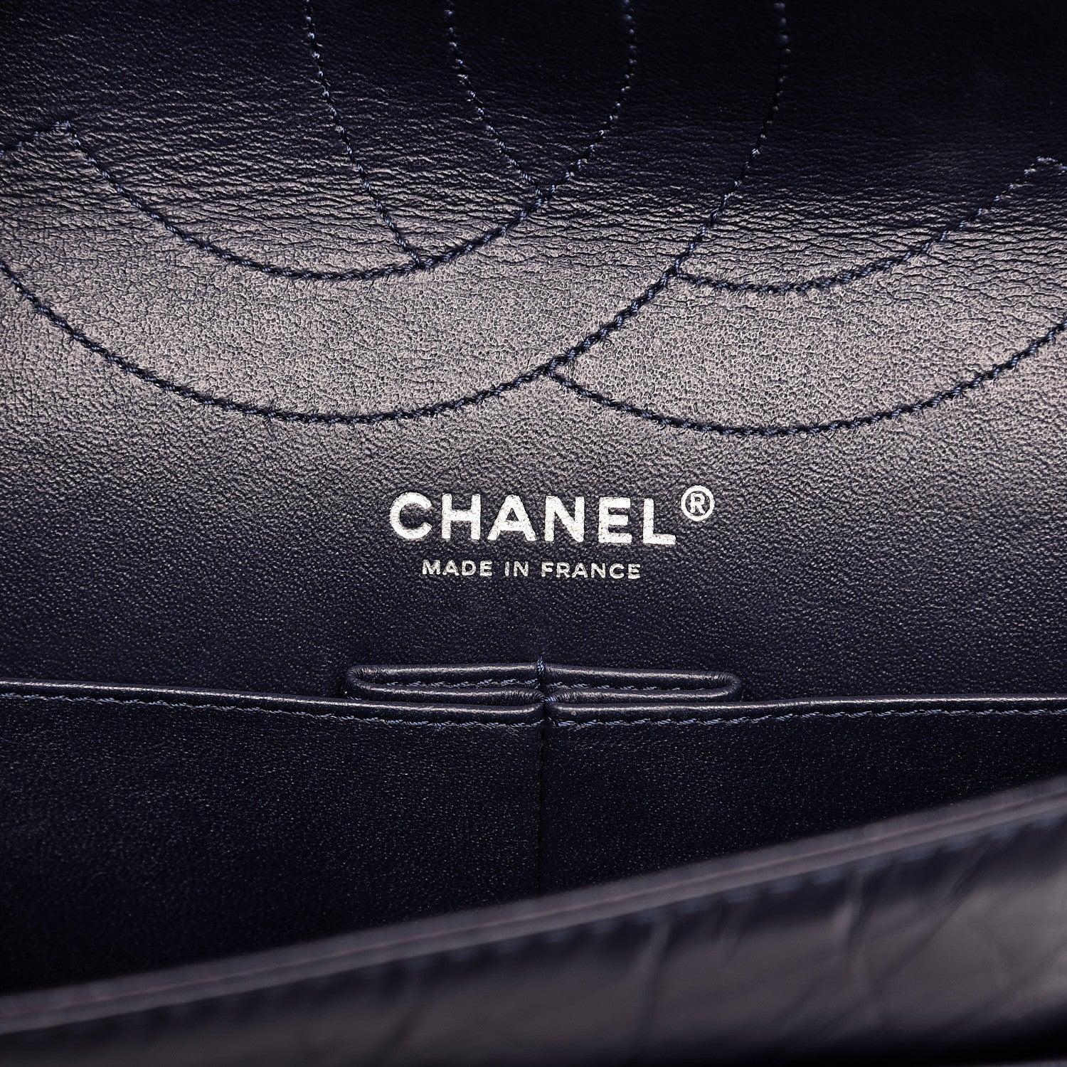 Chanel Aged Calfskin Quilted 2.55 Reissue 227 Flap Dark Blue 6 of 8