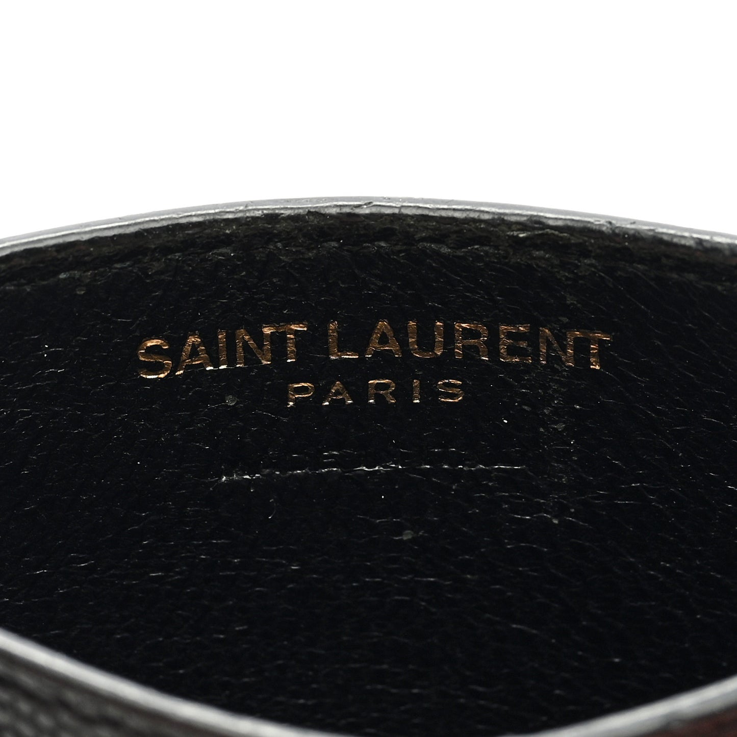 Grain De Poudre Matelasse Chevron Monogram Credit Card Case Black