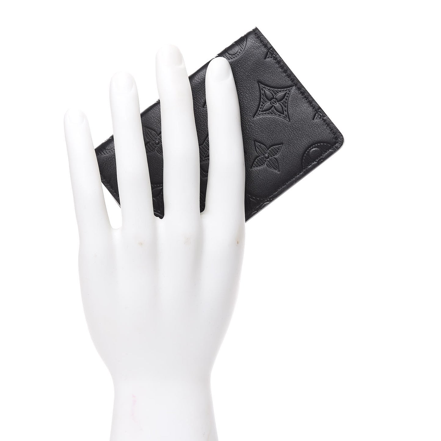 Calfskin Monogram Shadow Pocket Organizer Black