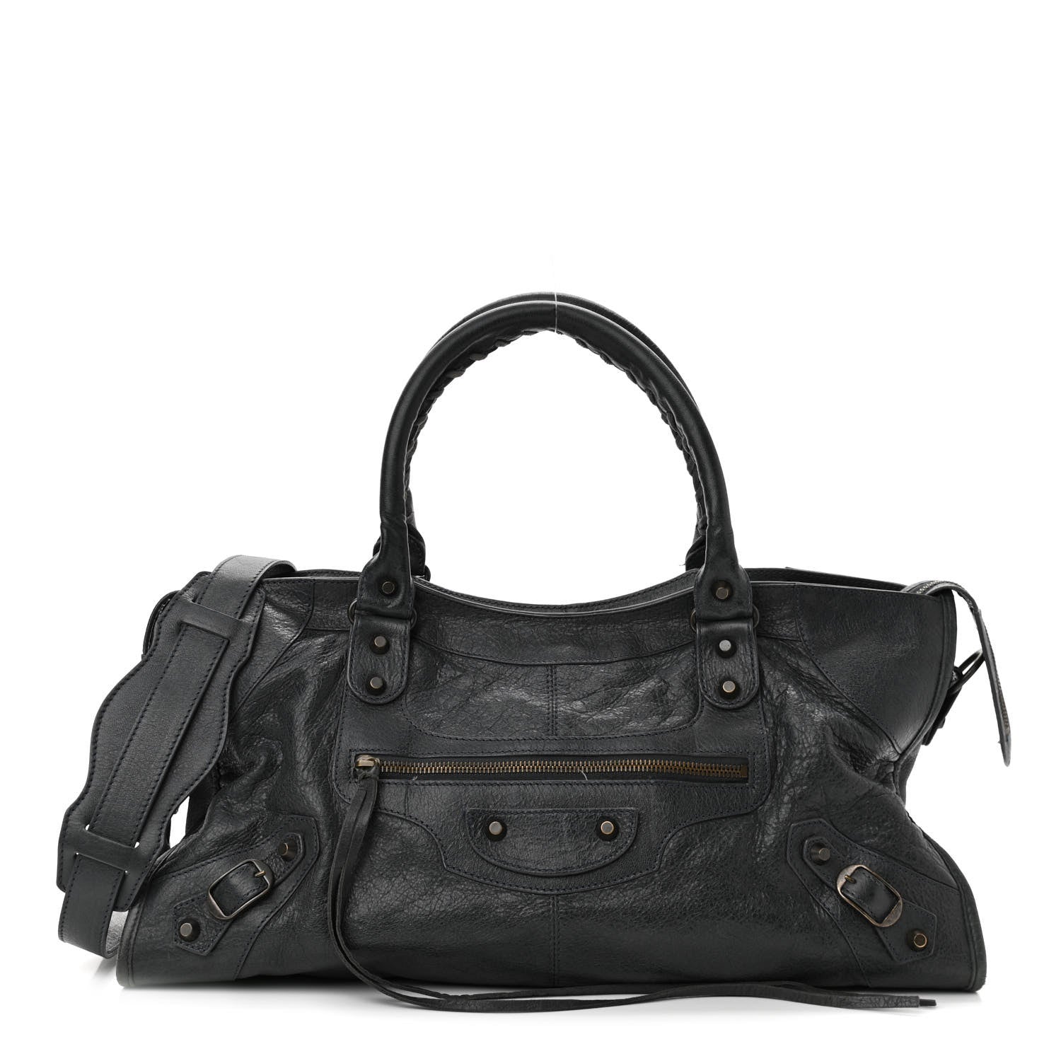Balenciaga Agneau Classic Hardware Part Time Anthracite 1 of 12