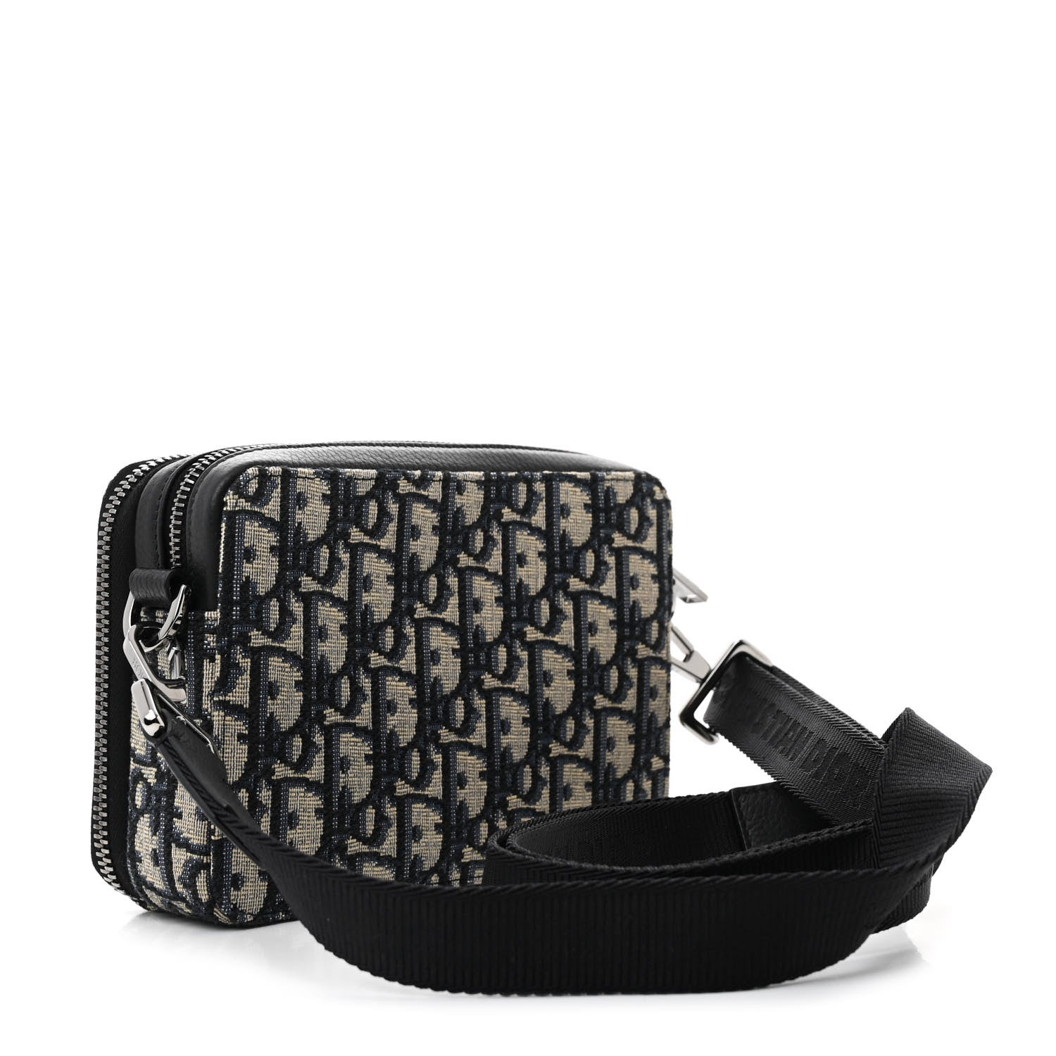 Christian Dior Oblique Pouch Navy Blue 3 of 12