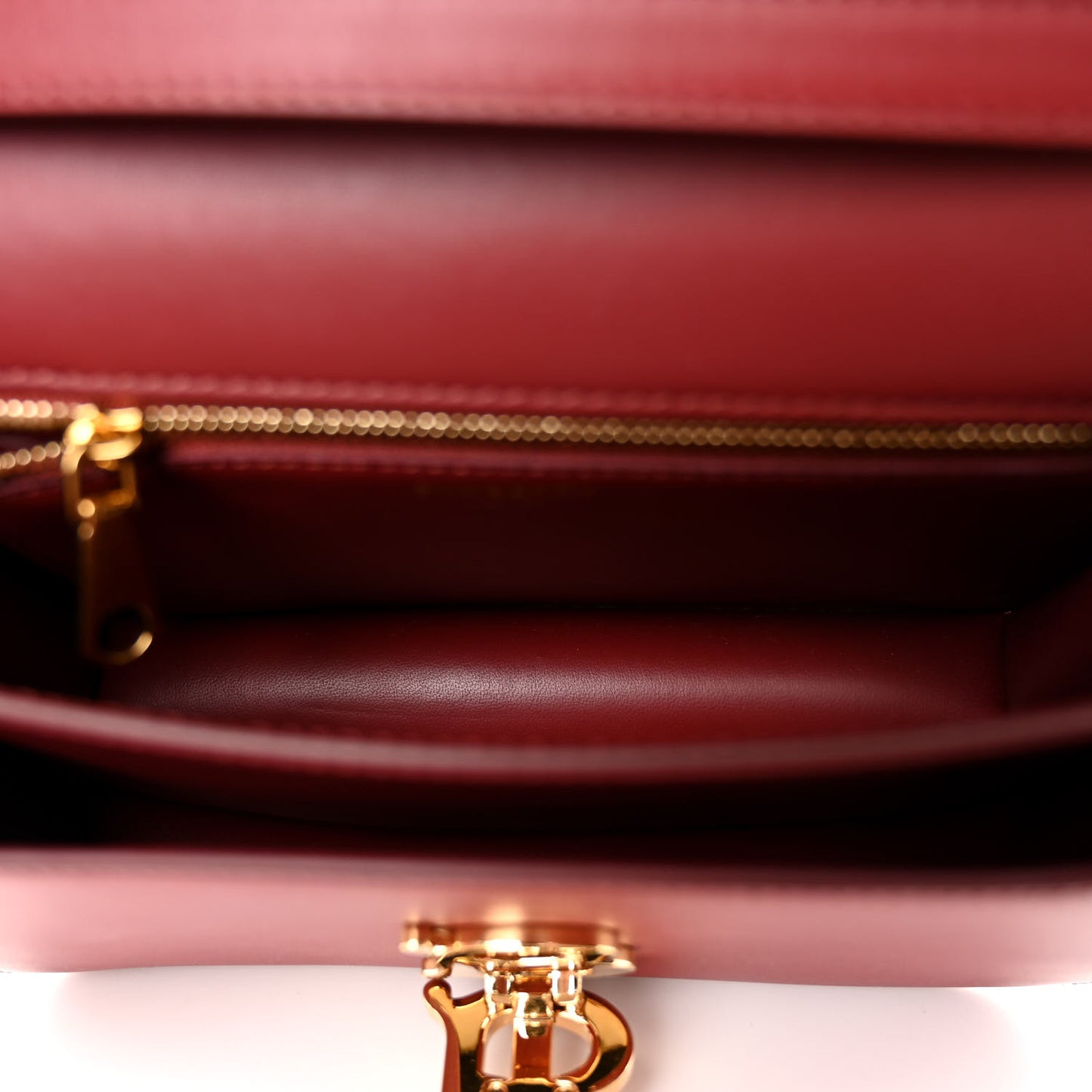 Calfskin Small TB Bag Dark Crimson