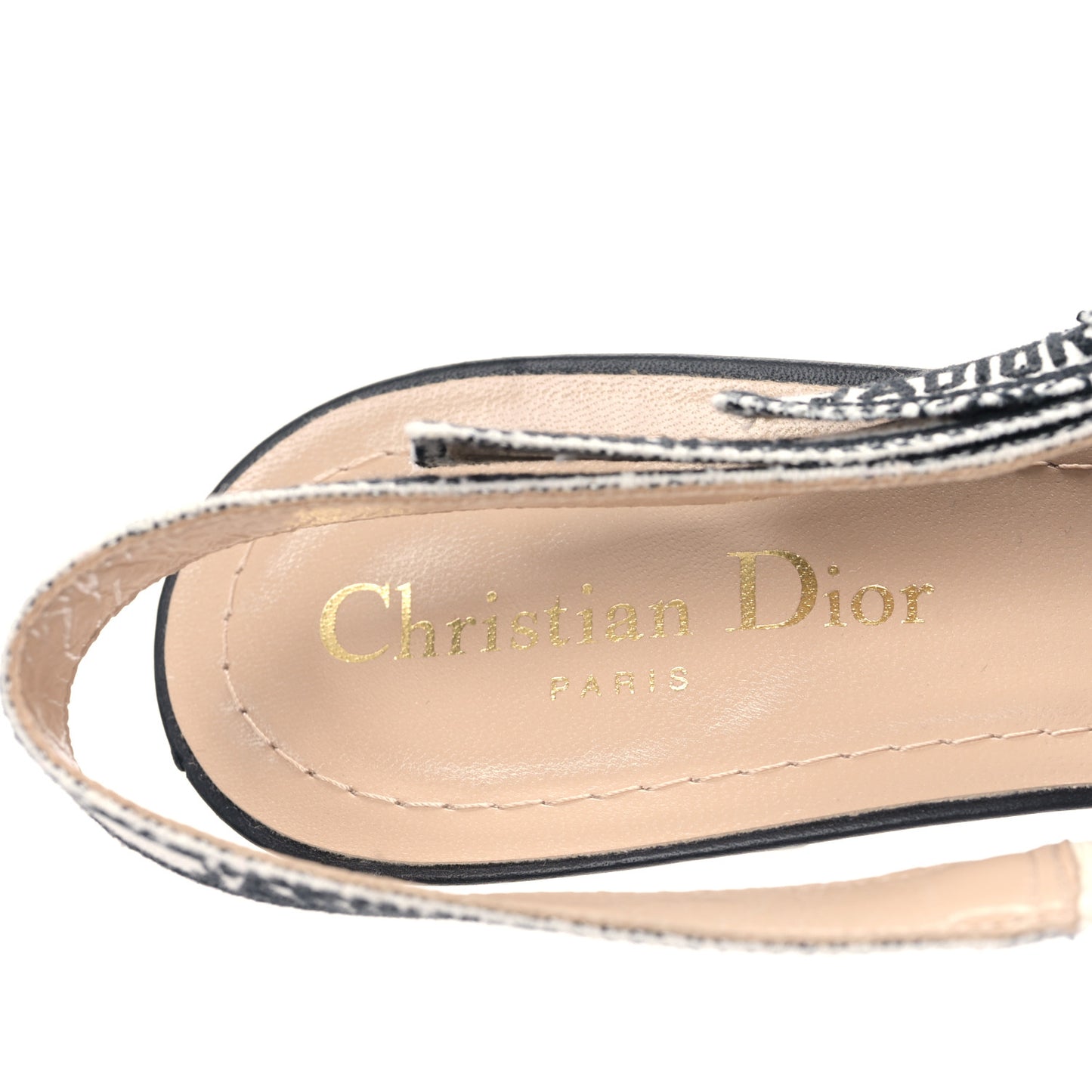 Canvas Embroidered Indian J'Adior Slingback 65mm Pumps 40.5 Multicolor