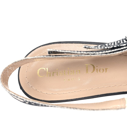 Christian Dior Canvas Embroidered Indian J'Adior Slingback 65mm Pumps 40.5 Multicolor 7 of 8