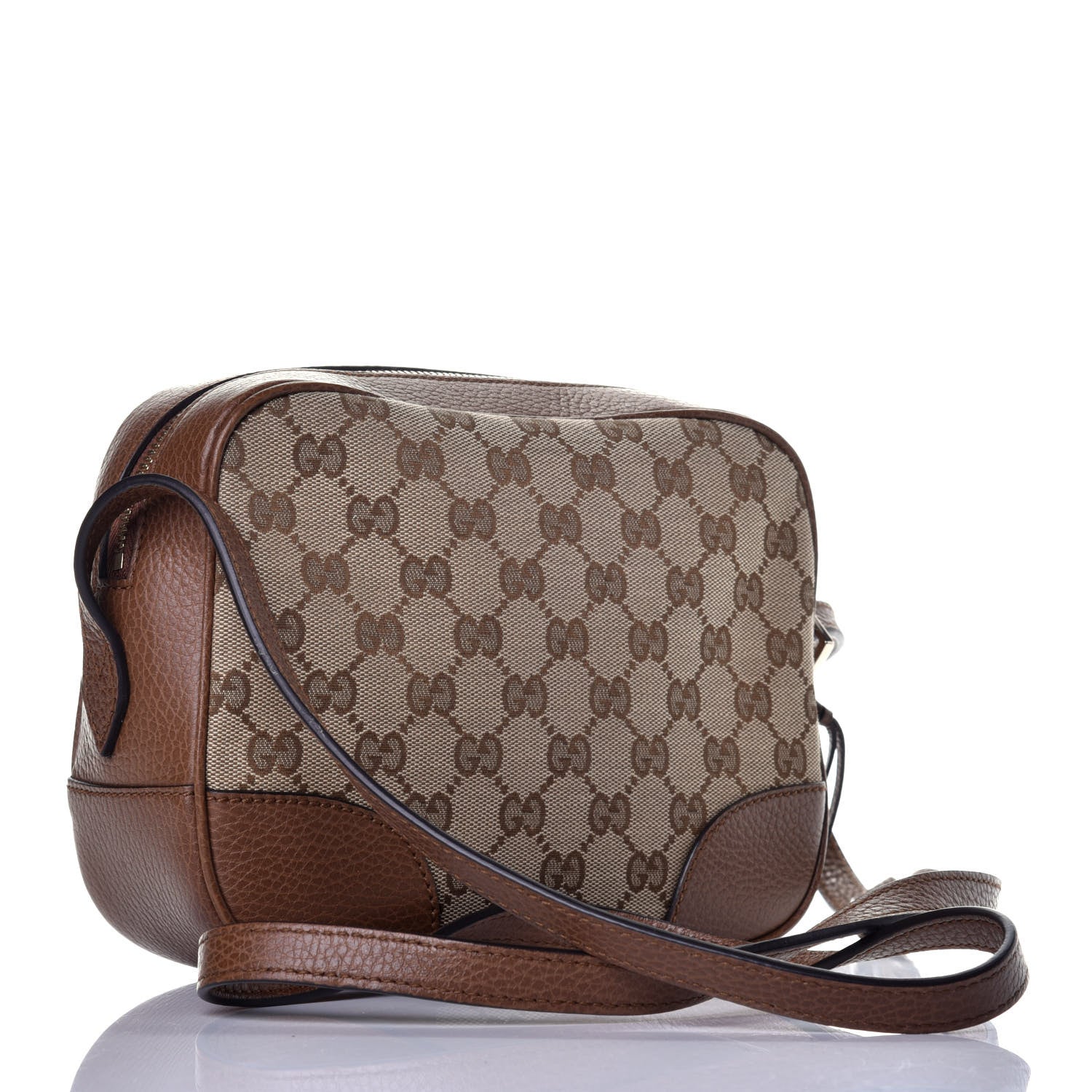 Gucci Monogram Mini Bree Messenger Bag Beige Tabacco 3 of 9