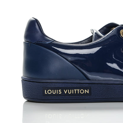 Louis Vuitton Patent Calfskin Frontrow Sneakers 35.5 Blue Nuit 6 of 6