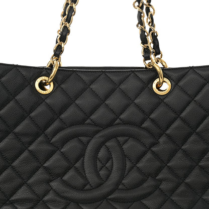 Chanel Caviar Quilted Grand Shopping Tote GST Black 8 of 12