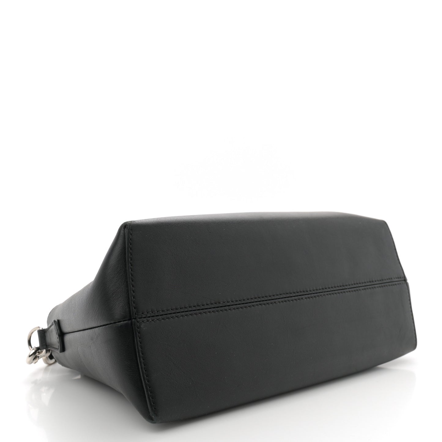 Vitello Dolce Bi-Color FF 1974 Embossed Medium By The Way Boston Bag Black Maya