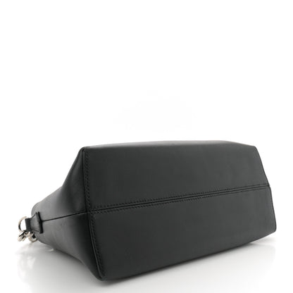 Fendi Vitello Dolce Bi-Color FF 1974 Embossed Medium By The Way Boston Bag Black Maya 4 of 11