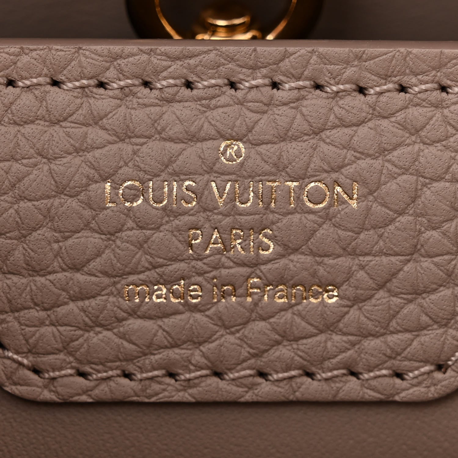 Louis Vuitton Taurillon Monogram Flower Capucines BB Galet Creme 7 of 10