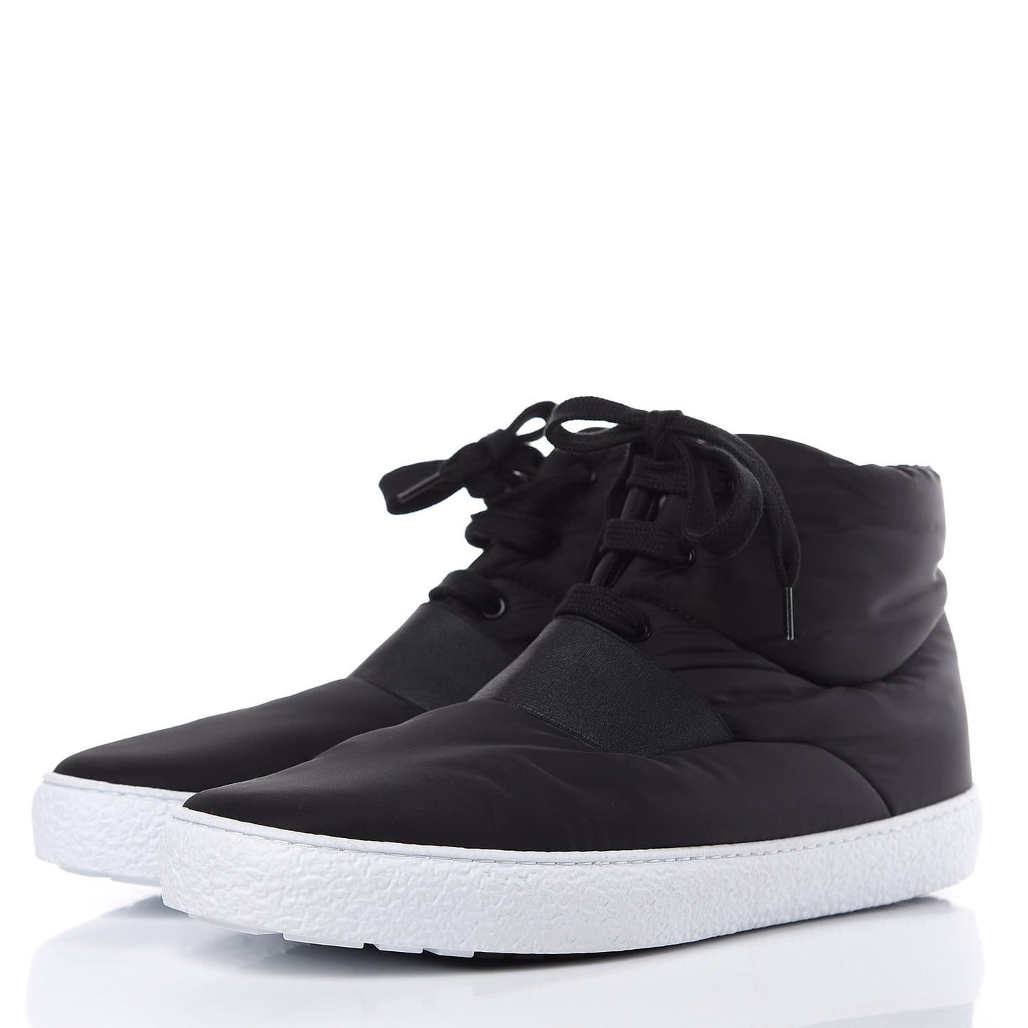 Nylon Mens High Top Sneakers 45 Black