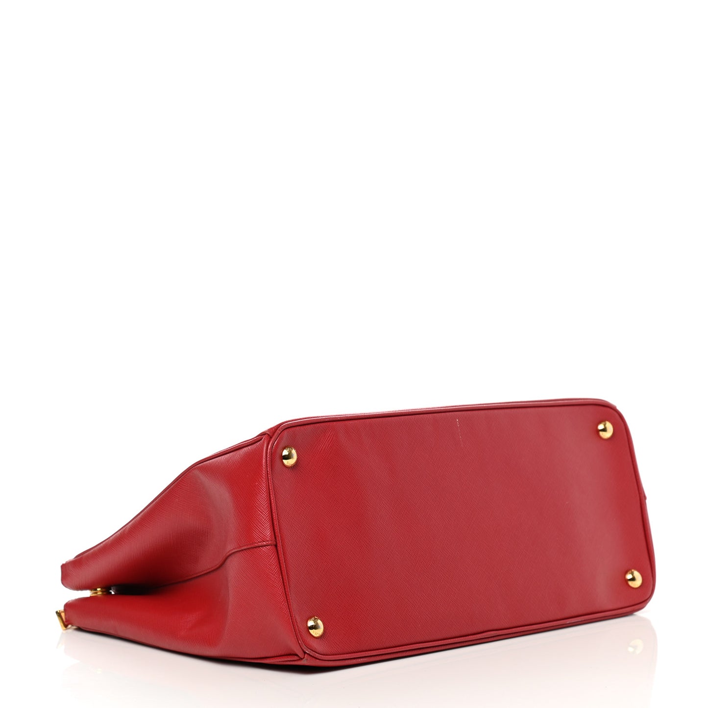Saffiano Medium Galleria Double Zip Tote Fuoco