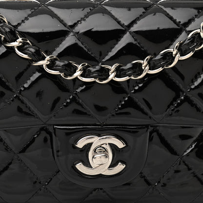 Chanel Patent Calfskin Quilted Mini Rectangular Flap Black 8 of 11
