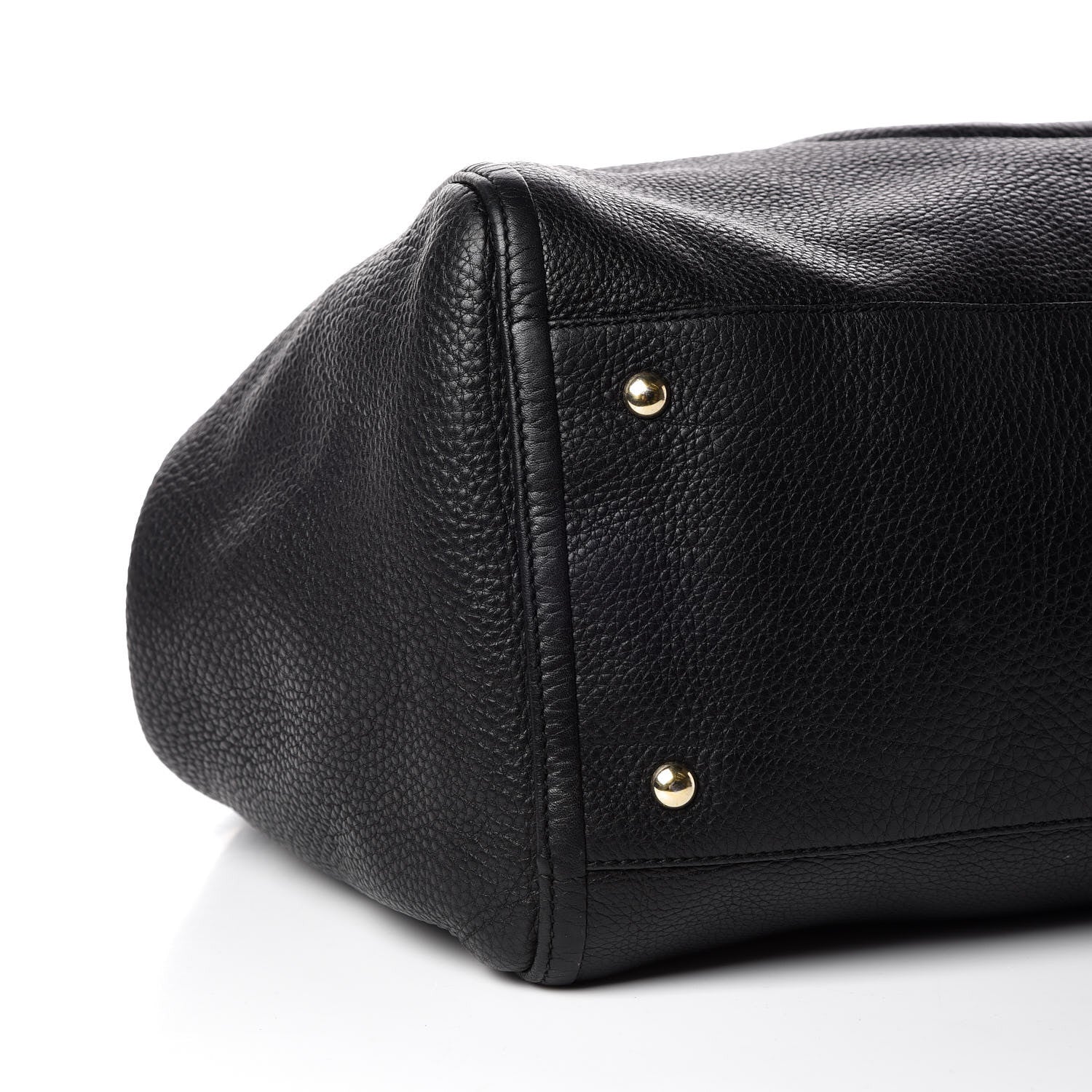 Gucci Pebbled Calfskin Large Soho Shoulder Bag Black 5 of 12