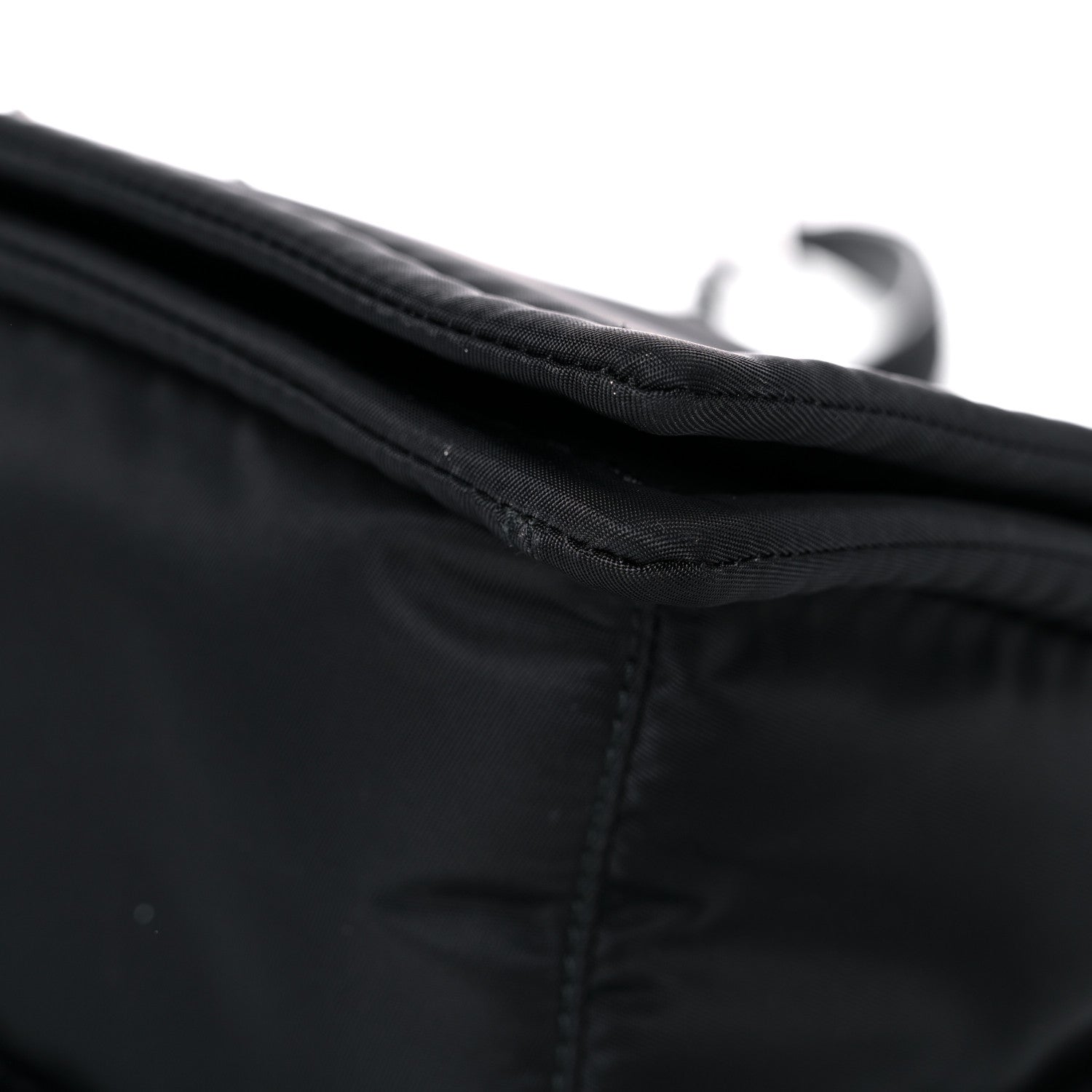 Prada Tessuto Nylon Padded Chain Shoulder Bag Black 10 of 12