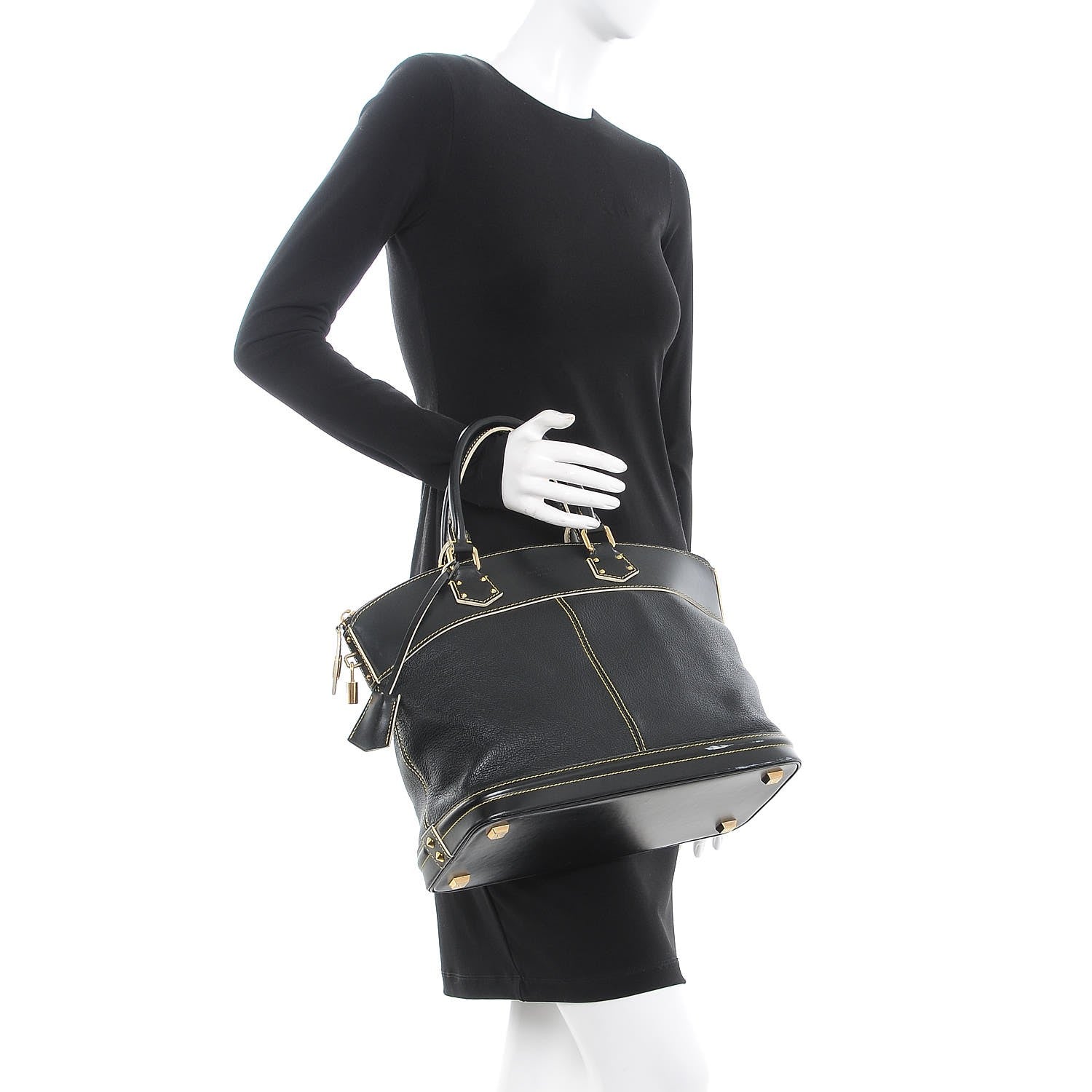 Louis Vuitton Suhali Lockit PM Black 2 of 13