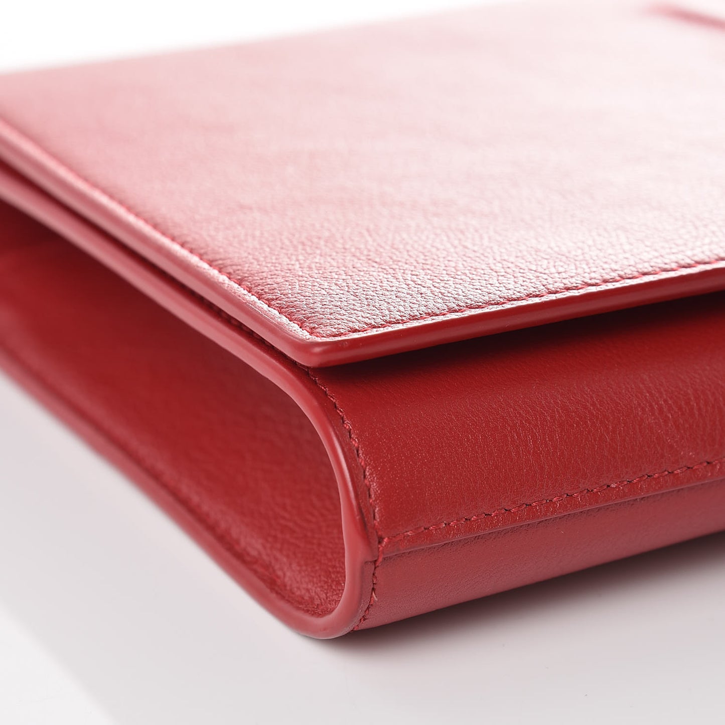 Calfskin Monogram Large Belle De Jour Clutch Red
