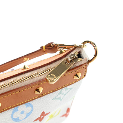 Louis Vuitton Monogram Multicolor Pochette Accessories White 9 of 9