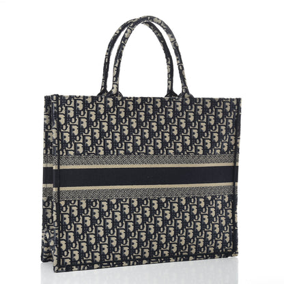 Christian Dior Oblique Book Tote Blue Multicolor 3 of 9