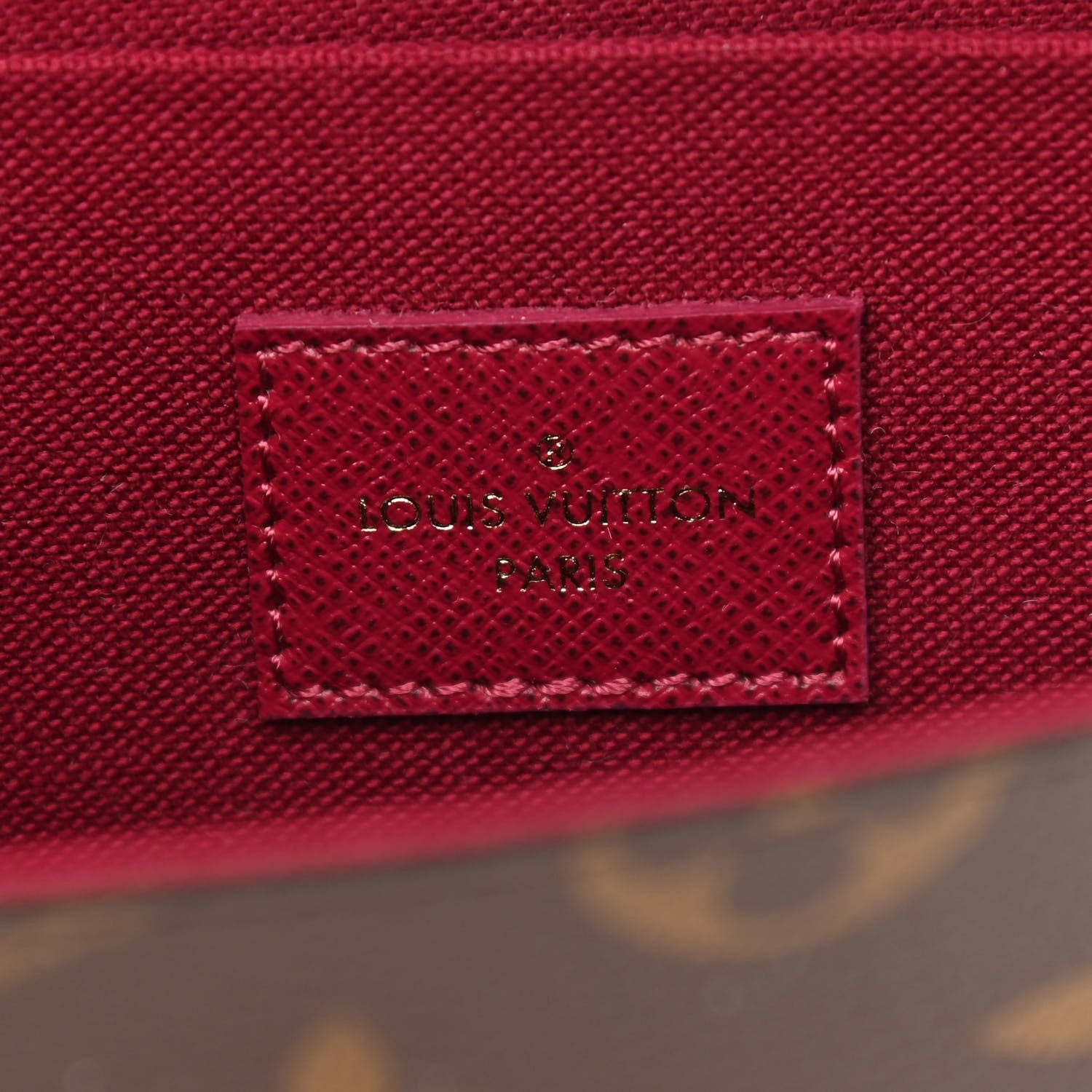 Louis Vuitton Monogram Pochette Felicie Chain Wallet Fuchsia 7 of 11