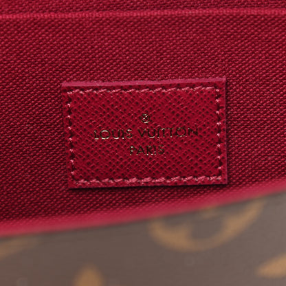 Louis Vuitton Monogram Pochette Felicie Chain Wallet Fuchsia 7 of 11