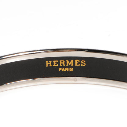 Hermes Printed Enamel Caleche Narrow Bracelet 70 Purple 4 of 5