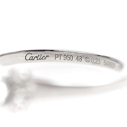 Cartier Platinum Diamond .23ct Ballerine Solitaire Engagement Ring 48 4.5 4 of 7