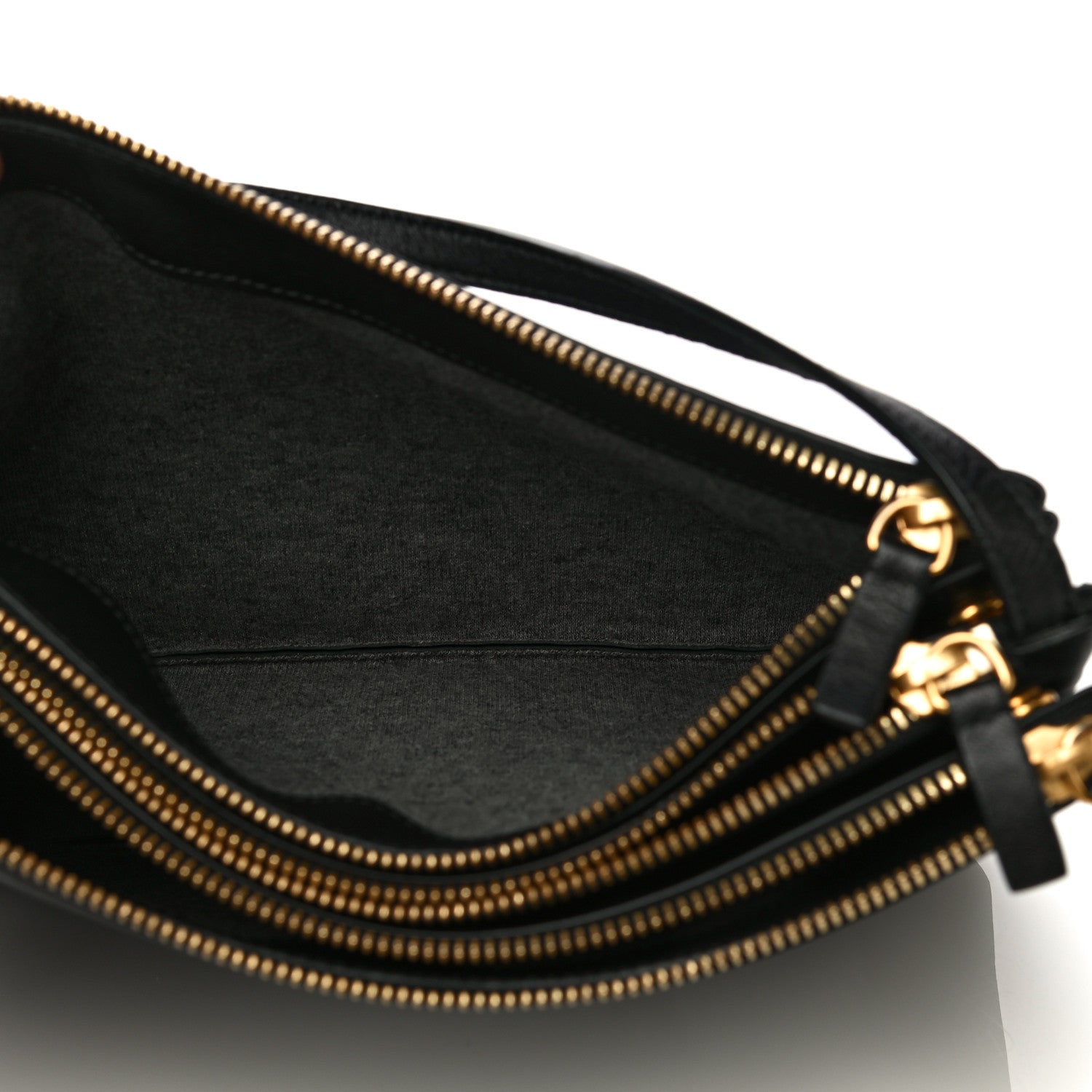 Celine Lambskin Large Trio Crossbody Bag Black 6 of 17