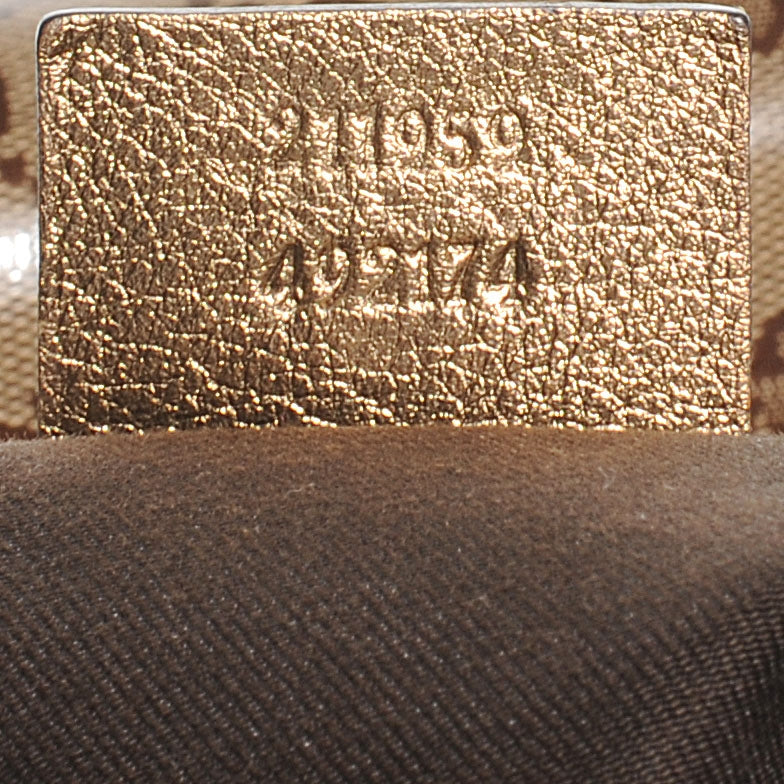 Gucci Crystal Monogram Studded Irina Tote 3 of 12