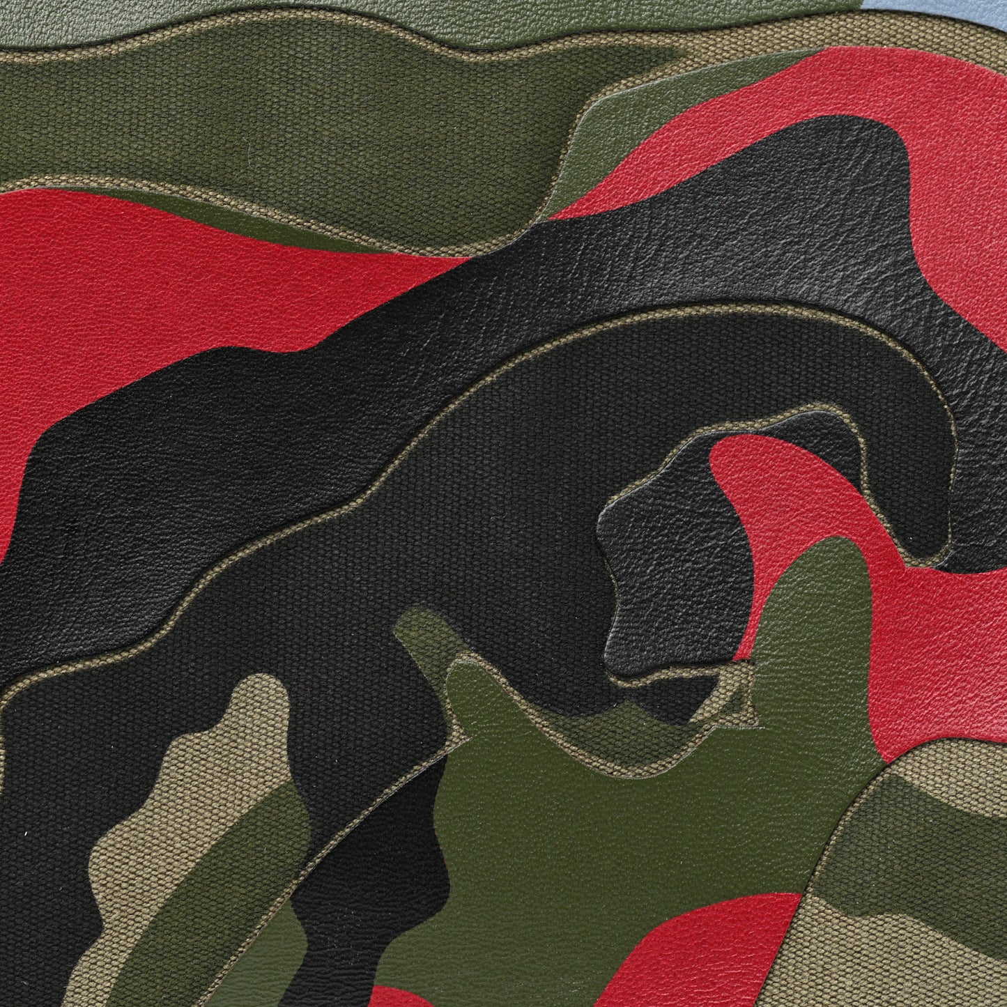 Nylon Camouflage Rockstud Tote Multicolor