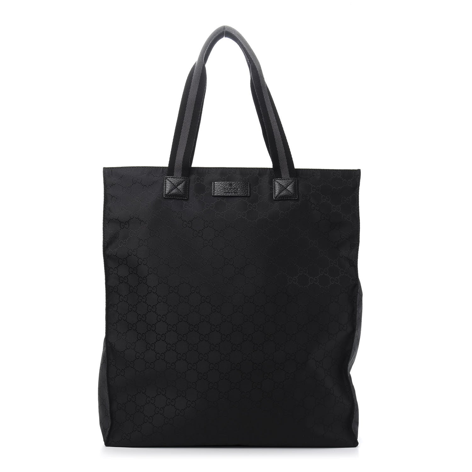 Gucci Nylon Monogram Vertical Tote Black 1 of 12