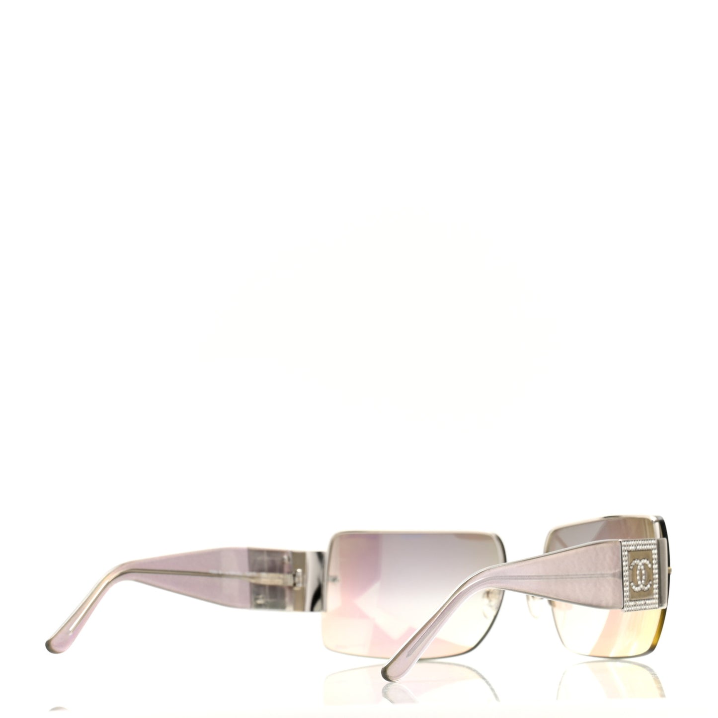 Crystal CC Sunglasses 4095-B Silver