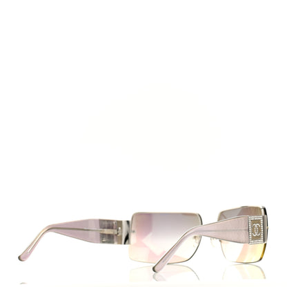 Chanel Crystal CC Sunglasses 4095-B Silver 4 of 8