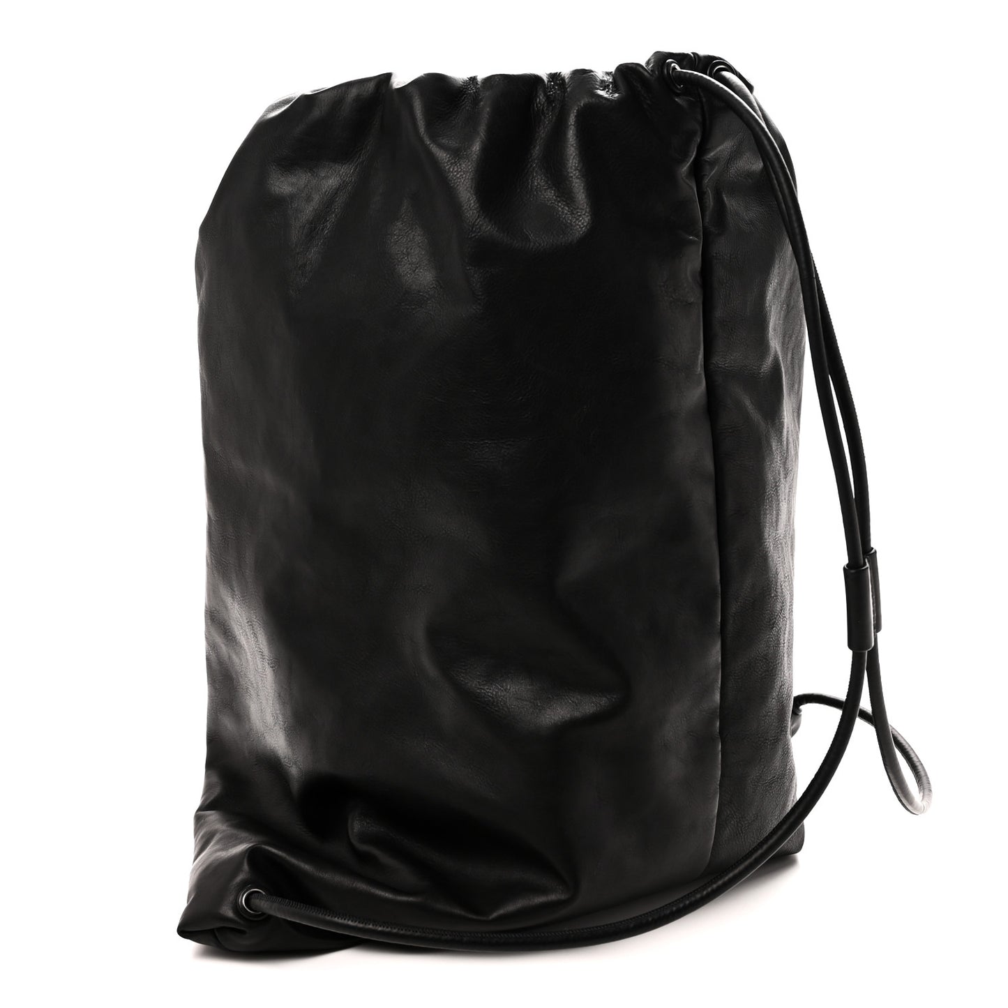 Nappa Puffy Backpack Black