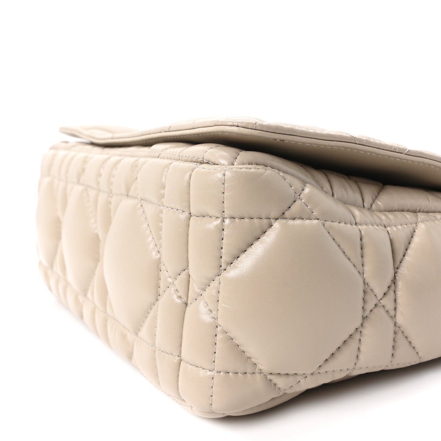 Calfskin Macrocannage Medium Caro Bag Sand