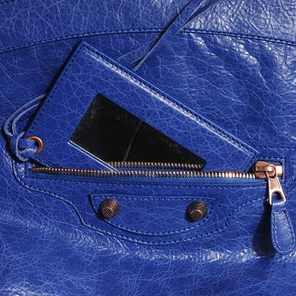 Balenciaga Agneau Giant 12 Rose Gold Hardware Premier Clutch Bleuette 11 of 11