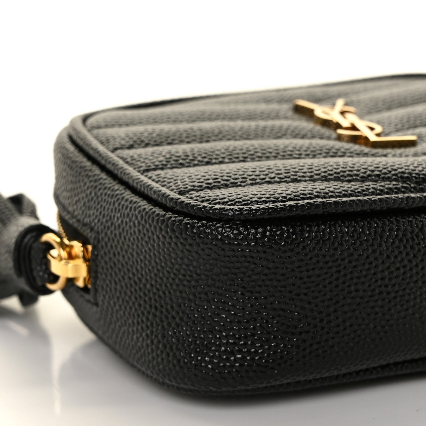 Grain De Poudre Matelasse Monogram Baby Lou Camera Bag Black