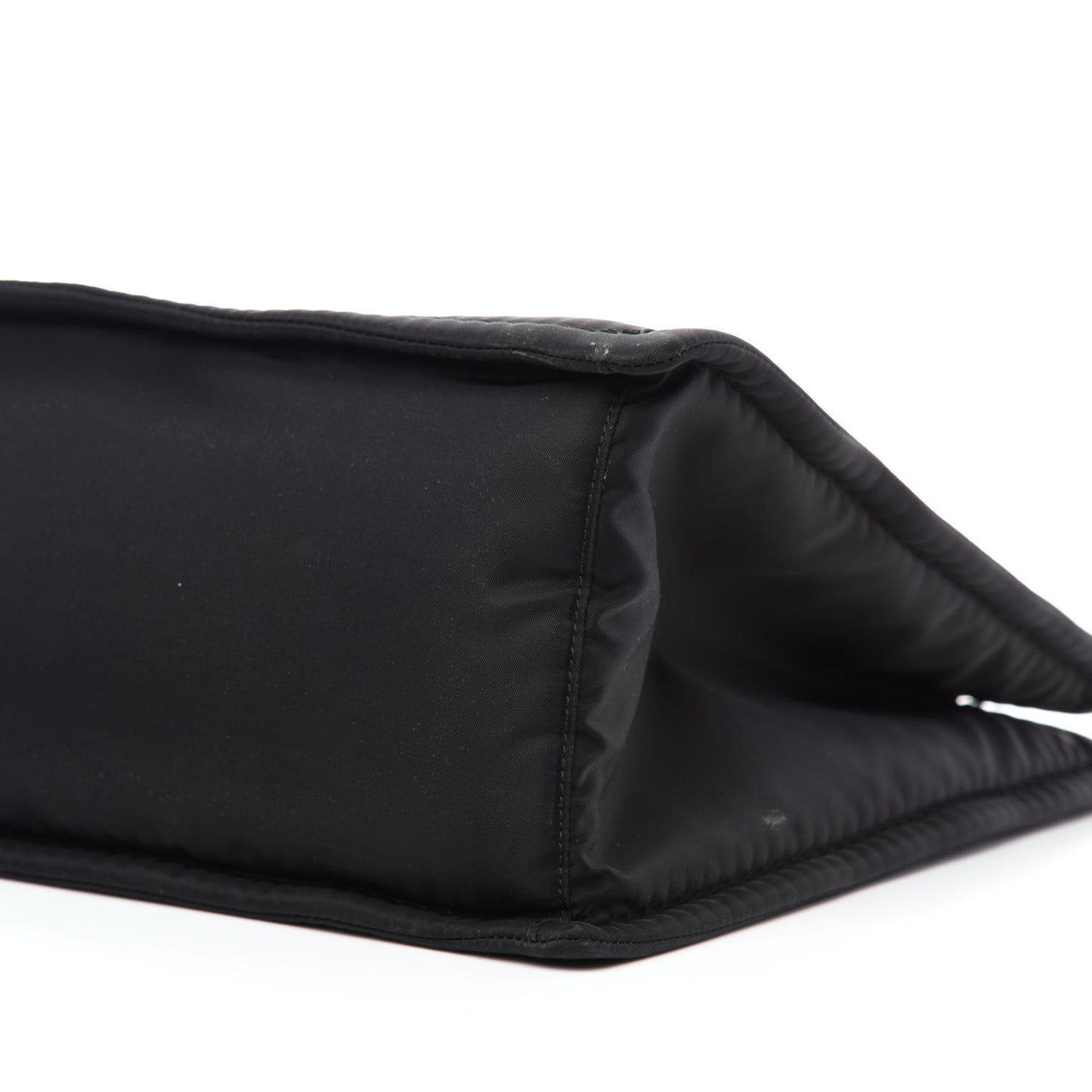 Tessuto Nylon Chain Shoulder Bag Black