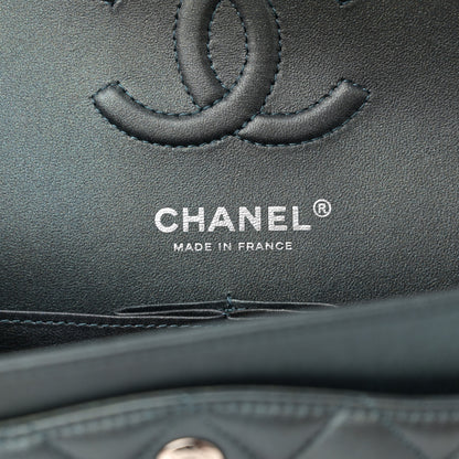 Chanel Iridescent Lambskin Quilted Small Double Flap Green 6 of 14