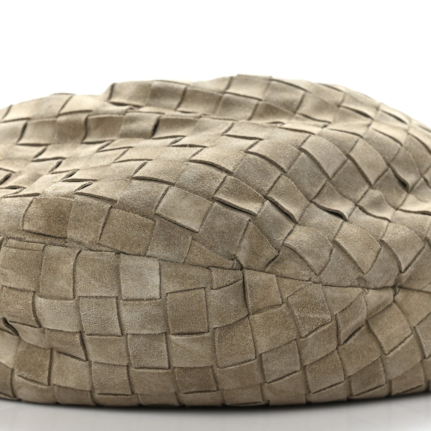 Suede Calfskin Intrecciato Teen Jodie Hobo Taupe
