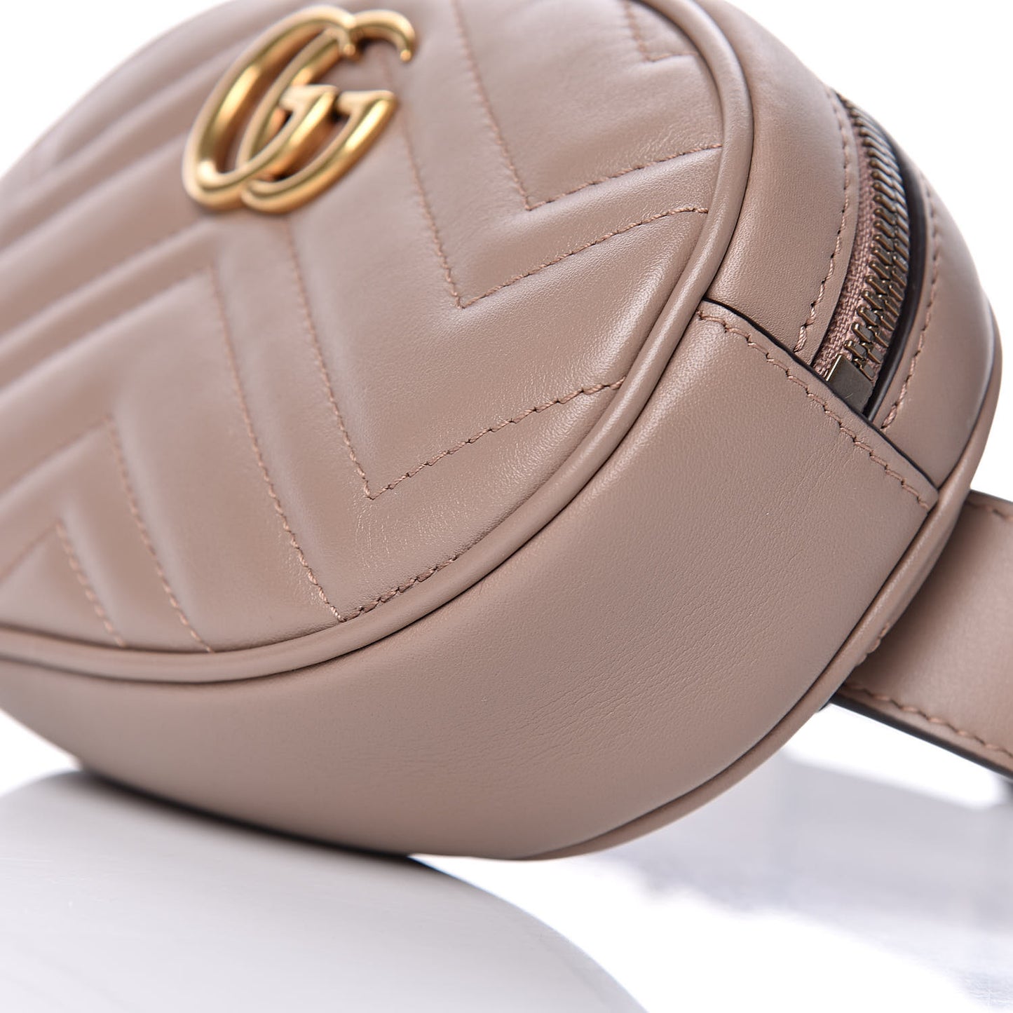 Calfskin Matelasse GG Marmont Belt Bag 85 34 Porcelain Rose
