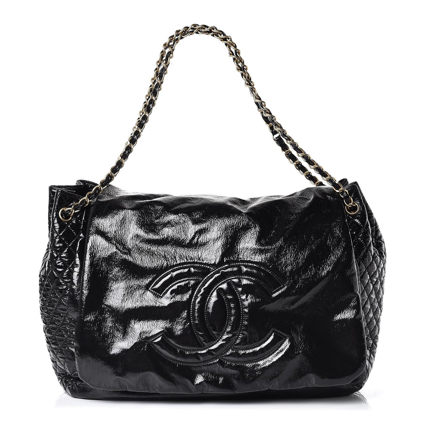 Vinyl XL Rock and Chain Flap Black
