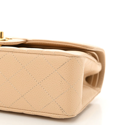 Chanel Caviar Quilted Small Double Flap Beige 10 of 11