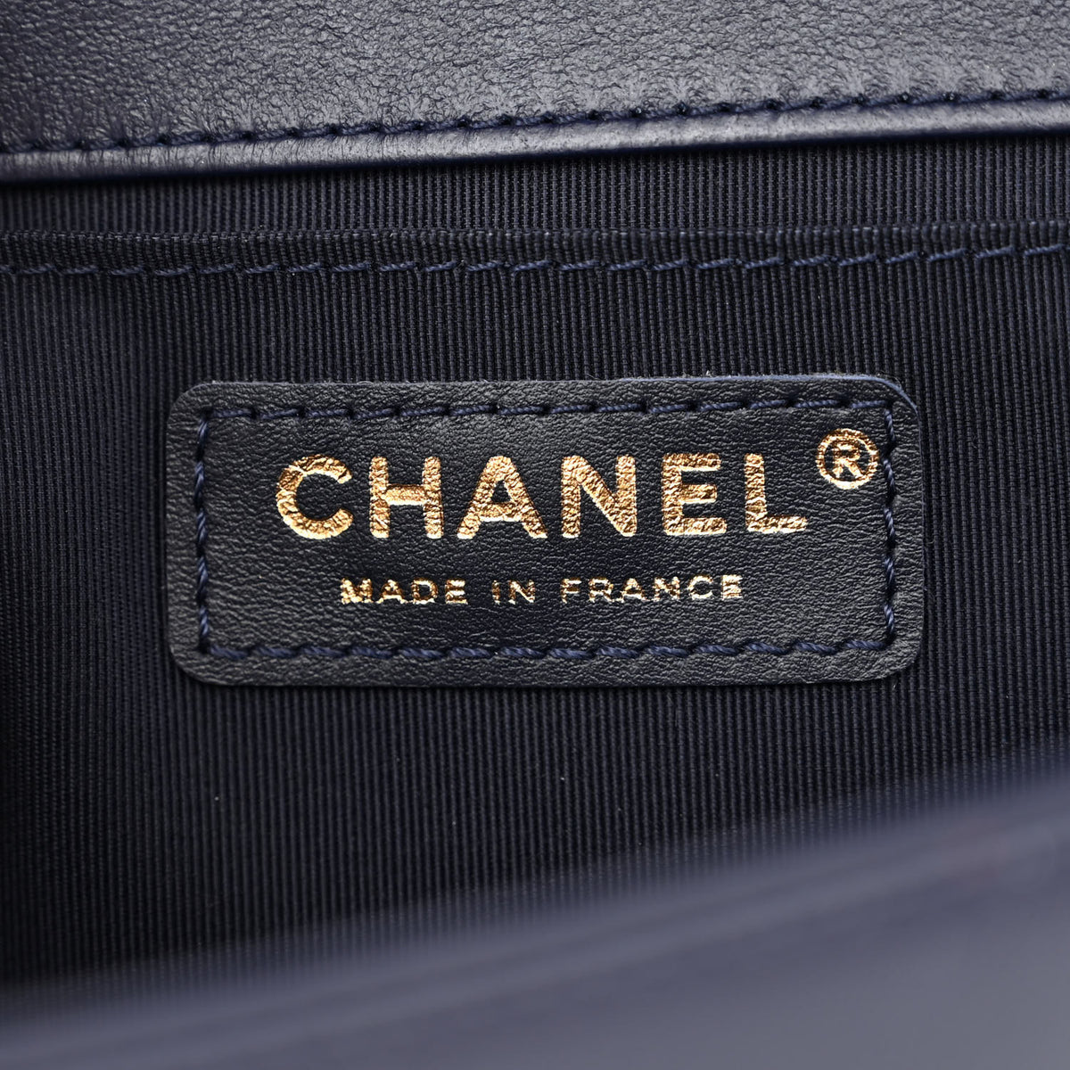 Chanel Lambskin Quilted Medium Boy Flap Navy 6 of 11